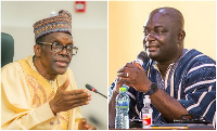 Speaker Alban Bagbin and MP Davis Ansah Opoku