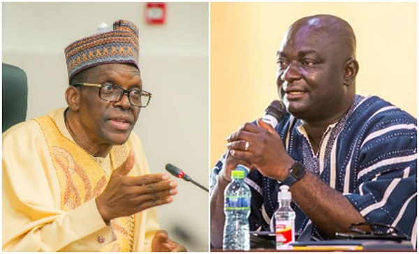 Speaker Alban Bagbin and MP Davis Ansah Opoku