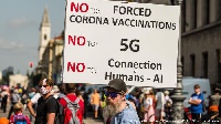 Thousands turned out  on Saturday to protest coronavirus restrictions