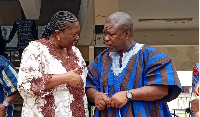 The Namibian High Commissioner with James Gunu, Volta Regional Minister