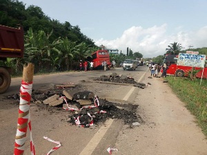 The accident scene