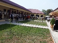 A photo of the newly constructed boys dormitory