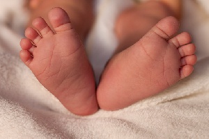 File photo of a baby feet