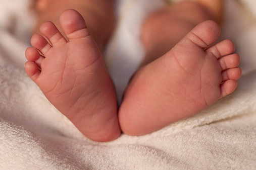 File photo of a baby feet