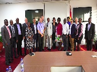 Members of the Association in a group photograph with acting Director-General of GPHA