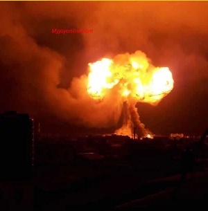 Some residents indicated that the sky lit up like day during the second explosion