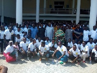 Isaac Asiamah and other dignitaries in a group photo with the participants