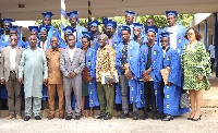 The participants after the professional certificate training