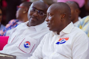 Dr Bawumia [L] and Kwabena Agyepong