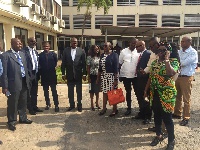 Samuel Ofosu-Ampofo with some executives and leading members of the NDC
