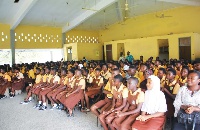 A cross-section of pupils of VRA 1&2 JHS and Kokonor JHS2