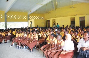 A cross-section of pupils of VRA 1&2 JHS and Kokonor JHS2