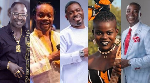 From L to R; Amakye Dede, Daddy Lumba, Nacee, Wiyaala, and Jack Alolome