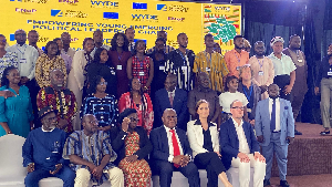 Some of the speakers at the event