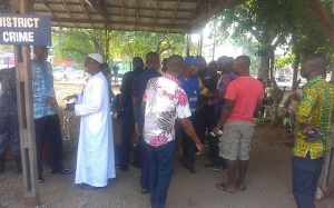 Scene from the Nima Police station in the Ayawaso East Constituency