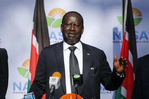 Azimio la Umoja Coalition Leader Raila Odinga