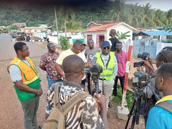 MP Dafeamekpor, DCE Kokroko inspect ongoing road works in South Dayi