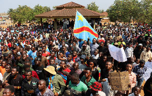 People march during a protest organized by opposition parties against constitutional changes