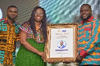Sophia Lissah received the award on behalf of Dr Agyepong