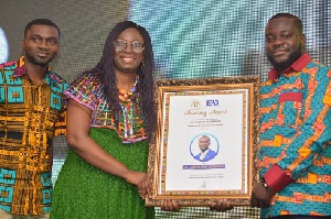 Sophia Lissah received the award on behalf of Dr Agyepong