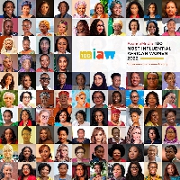 A photo collage of influential African women
