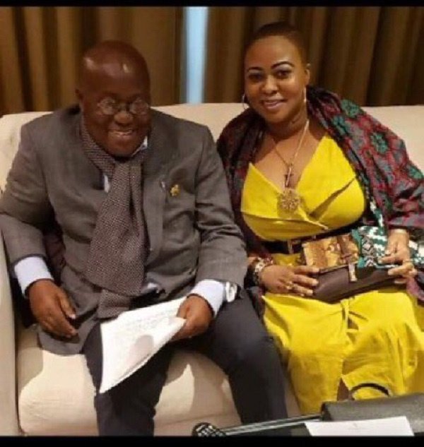 President Akufo-Addo and Serwaa Broni