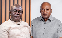 According to Alhaji (L), some individuals allegedly provided financial support to Mahama (R)