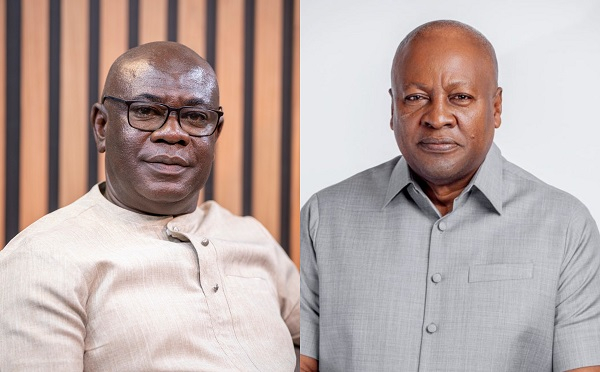 According to Alhaji (L), some individuals allegedly provided financial support to Mahama (R)