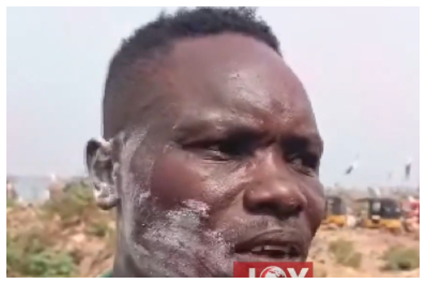 A  photo of the rescued fisherman