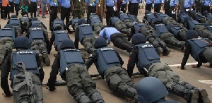 Police undergoing training