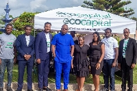 CEO of EcoCapital Investment Management Ltd, Mr. Dela Herman Agbo [in blue] with some personalities