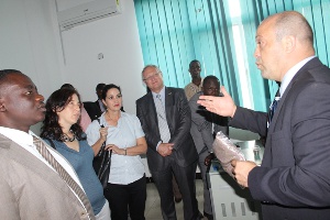 Ambassador Ami Mehl visits the Accra Compost plant