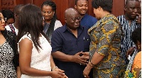 Major Mahama's family paid a courtesy call on the President yesterday