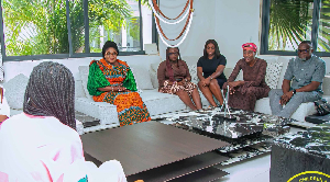 The visit follows public concern over allegations of domestic abuse involving Nana Akua Addo
