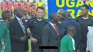 Referee Daniel Bennett and his colleagues have been hugely criticized