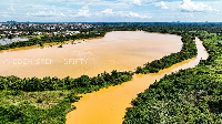 A river destroyed by galamsey activities