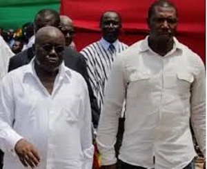 President Nana Addo Dankwa Akufo-Addo with his bodyguard