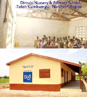 the new Dimabi Nursery and Primary School in Tolon