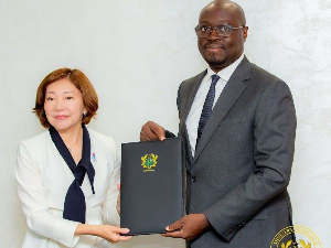 Dr Ato Forson signs grant agreement with Japan