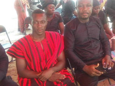 Samuel Adade at his father's one week ceremony