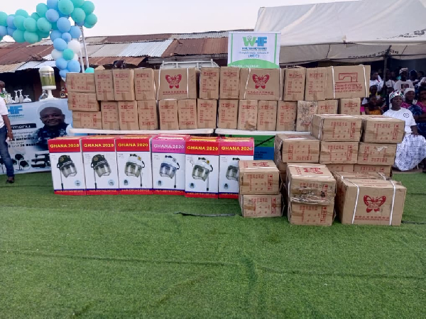 The items donated by the former NDC chairman through his foundation