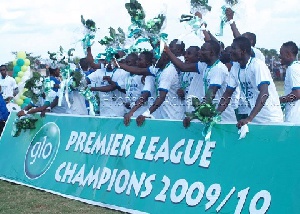 Aduana Stars won their only Premier League trophy during the 2009/2010 Season
