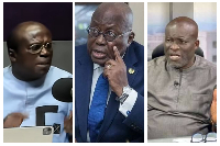 Aboagye Gyedu (L) Akufo-Addo (M) and Nii Kwartei Titus-Glover (R)