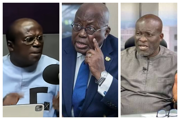 Aboagye Gyedu (L) Akufo-Addo (M) and Nii Kwartei Titus-Glover (R)