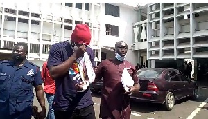 Collins Quarcoo walking out of the court premises