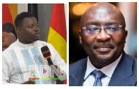 Prophet Dr Isaac Nyarko (L) claims Dr Bawumia (R) may never become president
