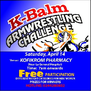 The event would be held at Kofikrom Pharmacy in La, Accra