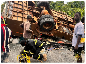 A photo of the accident scene