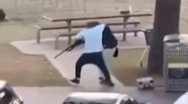 Mr Ahmed managed to wrestle the gun from the attacker in the struggle