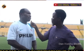 Godwin Attram (left) with Dan Kwaku Yeboah